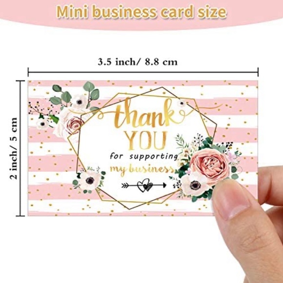 🌸50 Premium Thank you cards- Floral - Picture 3 of 7